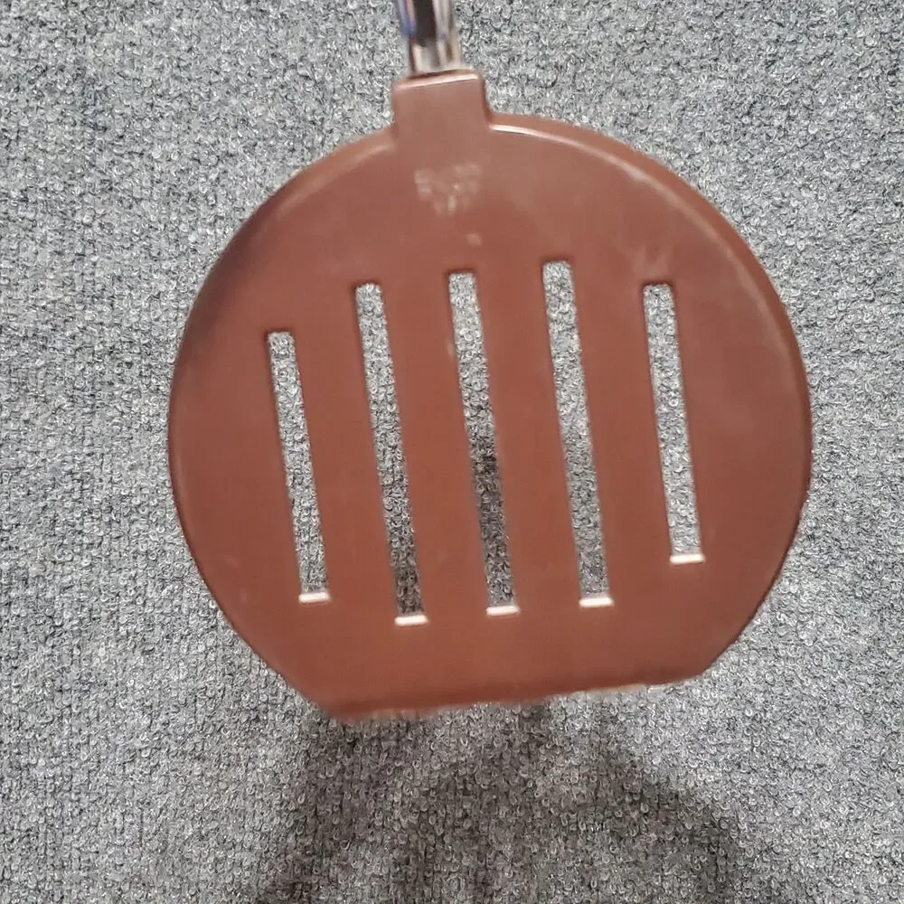 Vintage Ekco Spatula Brown And Tan Slotted Vegetable Logo Kitchen Utensil USA